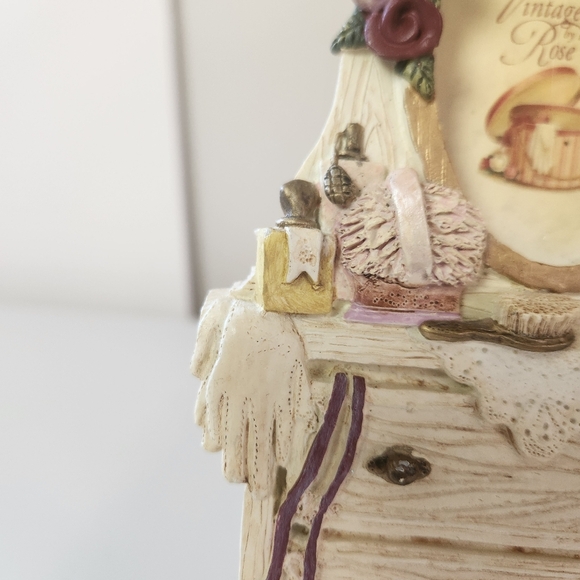 Vintage 90s Figi Dresser Collage Photo Picture Frame Resin Cottagecore Victorian - Picture 10 of 16